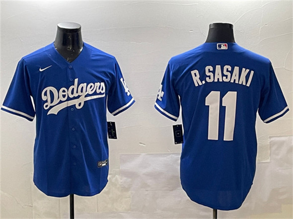 Los Angeles Dodgers #11 Roki Sasaki Royal Cool Base Stitched Jersey - Zenithce