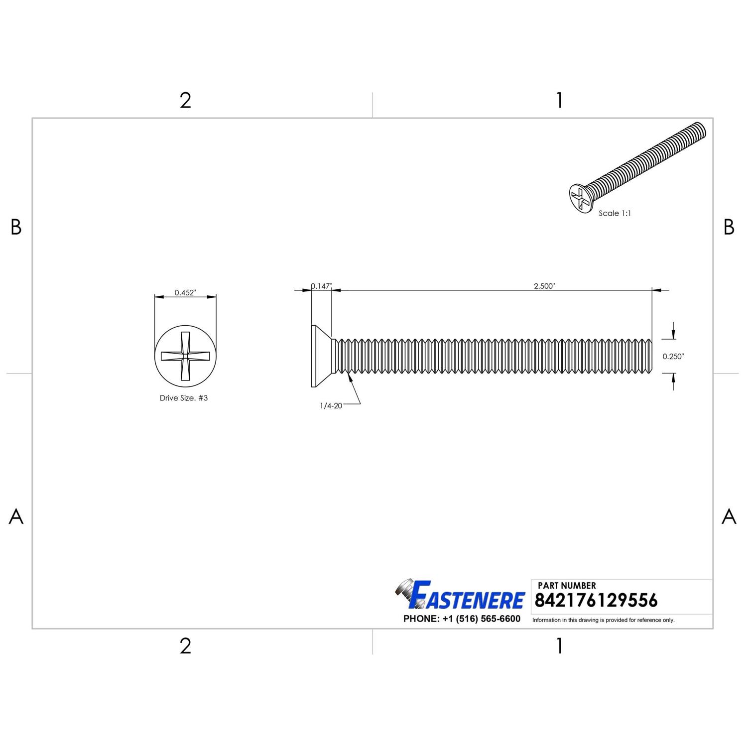 Phillips Flat Head Machine Screws Stainless Steel 18-8 Qty - Zenithce