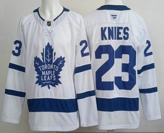 Toronto Maple Leafs #23 Matthew Knies White Authentitc Jersey - Zenithce