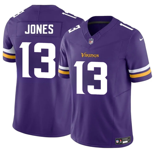 Minnesota Vikings #13 Daniel Jones Purple 2024 F.U.S.E. Vapor Untouchable Limited Stitched Jersey - Zenithce