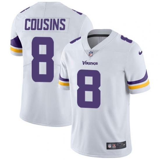 Minnesota Vikings #8 Kirk Cousins White Vapor Untouchable Limited Stitched Jersey - Zenithce
