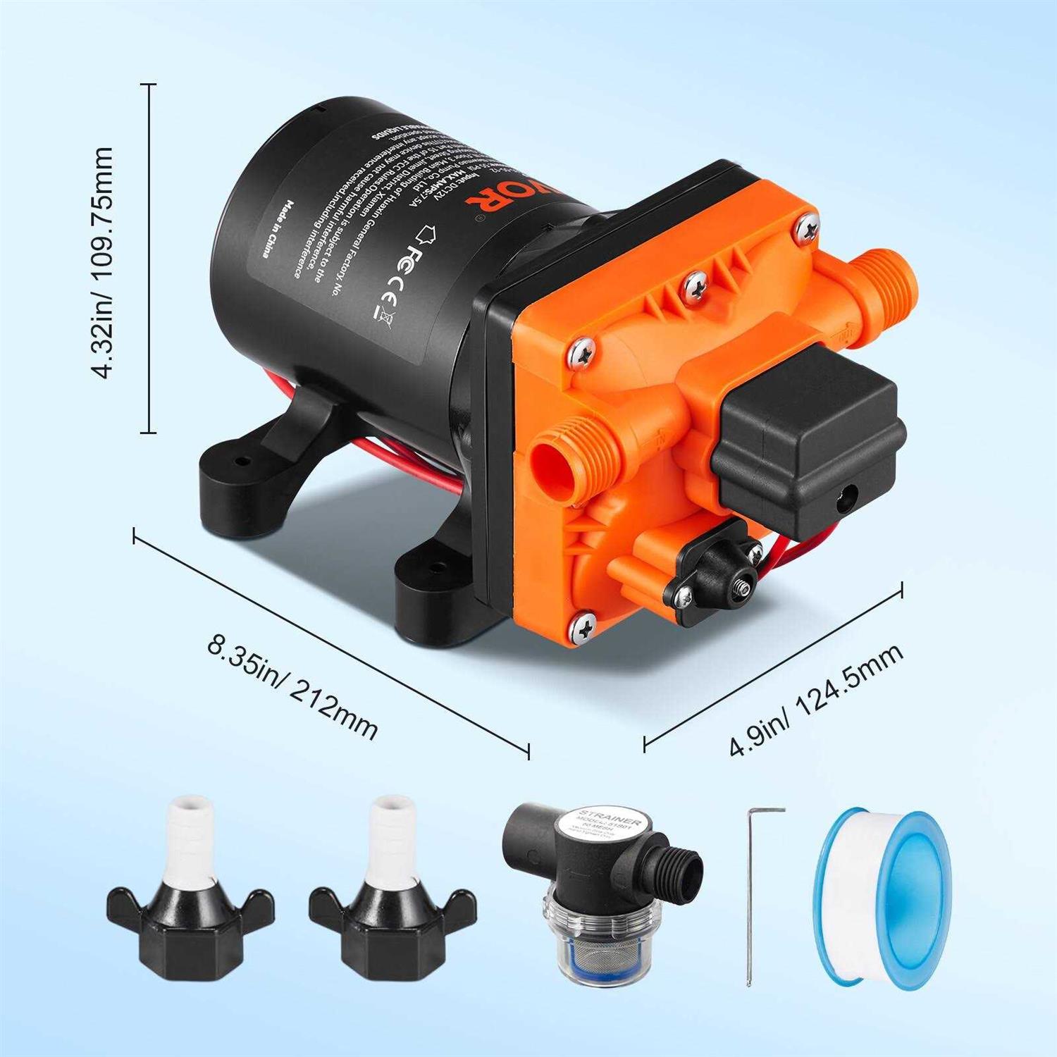 VEVOR 120W Water Pressure Booster Pump 110V Ac,396 GPH 21.75 PSI Household Home Automatic Pressure Booster Pump - Zenithce