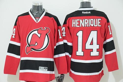 Devils #14 Adam Henrique Red Stitched Jersey - Zenithce