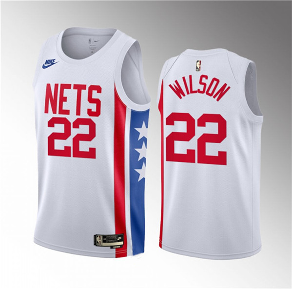 Brooklyn Nets #22 Jalen Wilson White 2023 Draft Classic Edition Stitched Jersey - Zenithce