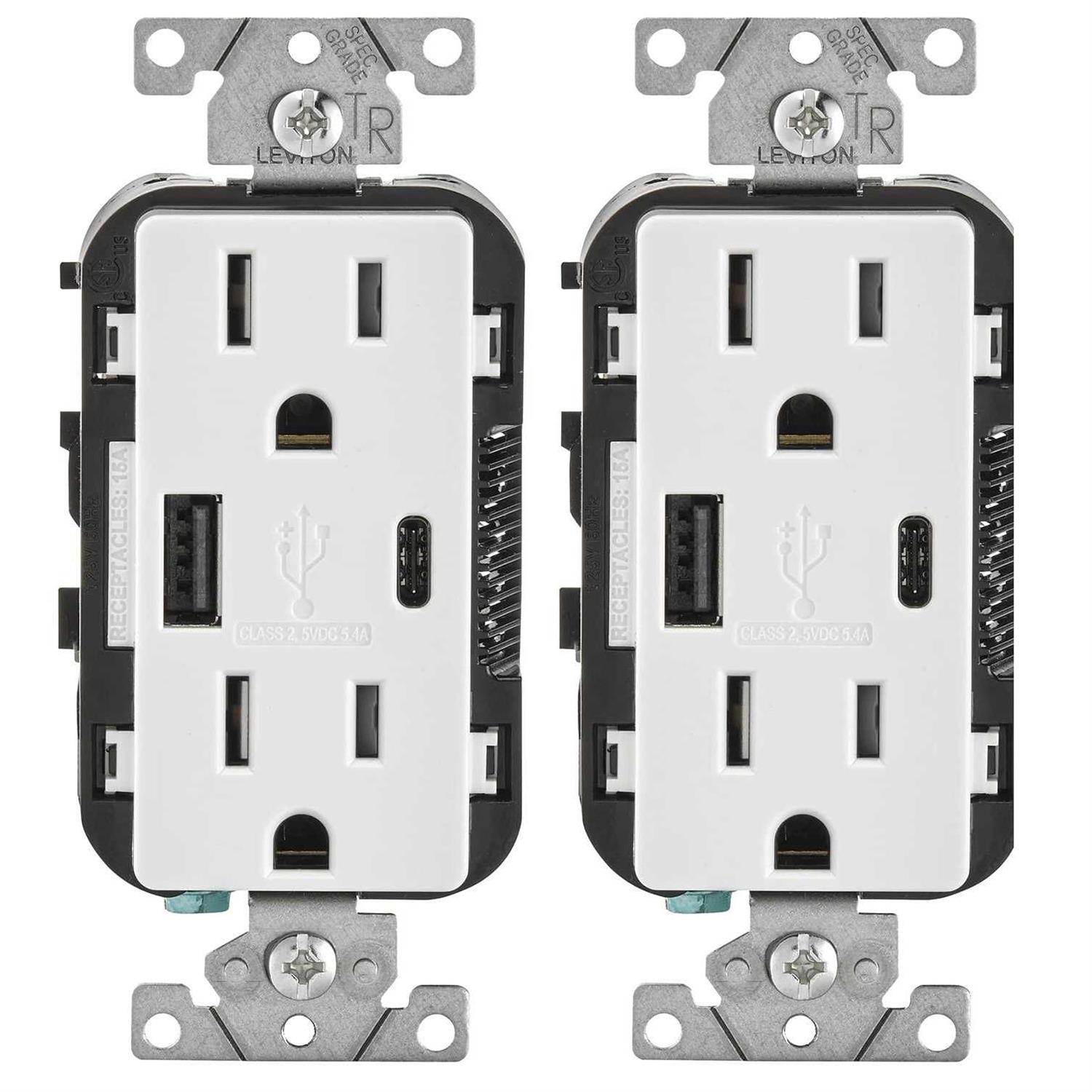 Leviton Duplex Receptacle 5320-WCP - Zenithce