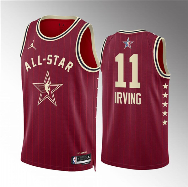 2024 All-Star #11 Kyrie Irving Crimson Stitched Jersey - Zenithce