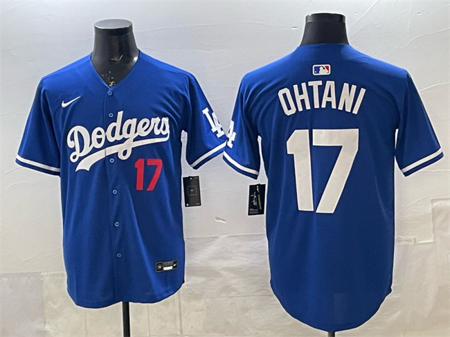 Los Angeles Dodgers #17 Shohei Ohtani Royal Limited Stitched Jersey - Zenithce