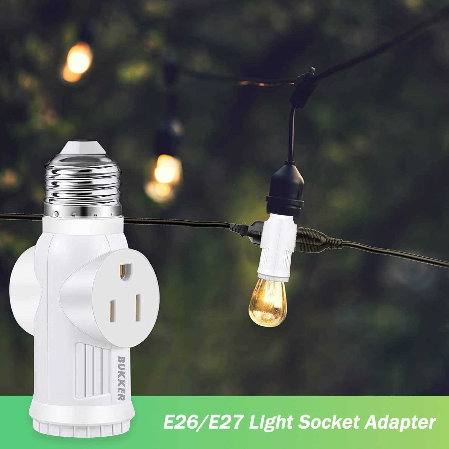 E26/e27 Socket Adapter Converts Outlet to Lamp Socket 660 Watt - Zenithce