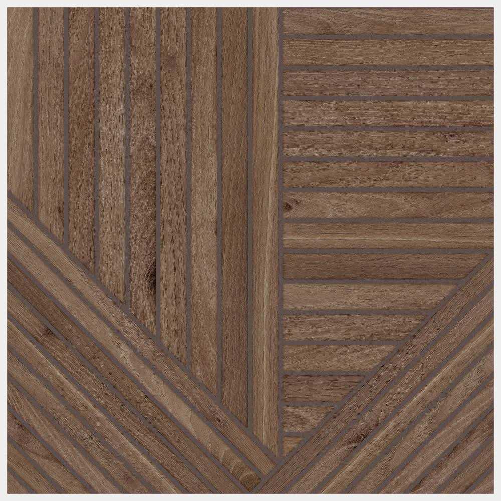 Merola Tile Tangram Wood 17-3/8 in. x 17-3/8 in. Porcelain Floor and Wall Tile - Zenithce