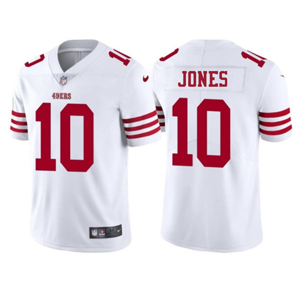 San Francisco 49ers #10 Mac Jones White 2025 Vapor Untouchable Limited Stitched Jersey - Zenithce