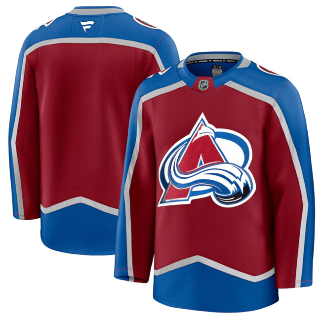 Colorado Avalanche Blank Burgundy 2024-25 Home Stitched Jersey - Zenithce