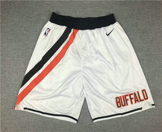 Los Angeles Clippers White 2019 Swingman Throwback Shorts - Zenithce
