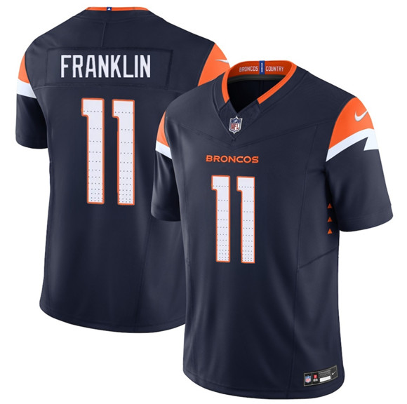 Denver Broncos #11 Troy Franklin Navy F.U.S.E. Vapor Limited Stitched Jersey - Zenithce