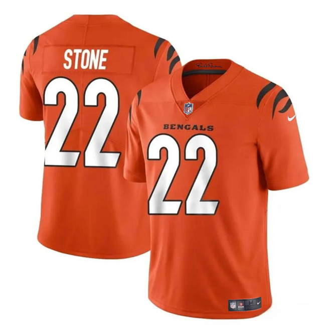 Cincinnati Bengals #22 Geno Stone Orange Vapor Untouchable Limited Stitched Jersey - Zenithce