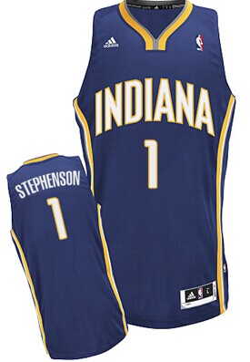 Indiana Pacers #1 Lance Stephenson Navy Blue Swingman Jersey - Zenithce