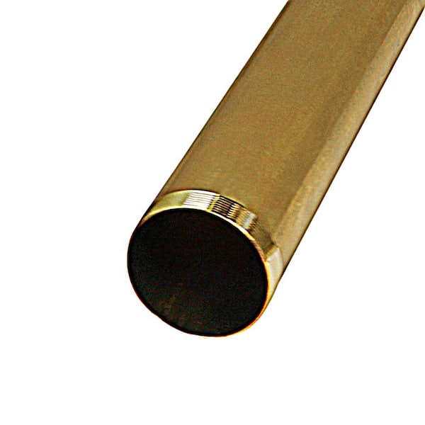 The Plumber’s Choice 1-1/2 in. x 12 in. Brass Threaded Tube for Tubular Drain Applications - Zenithce