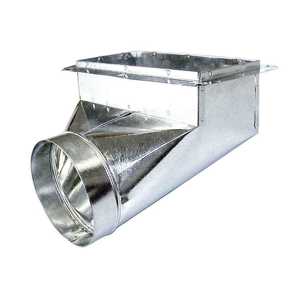 Master Flow 8 in. x 4 in. to 4 in. Register Box with Flange - Zenithce