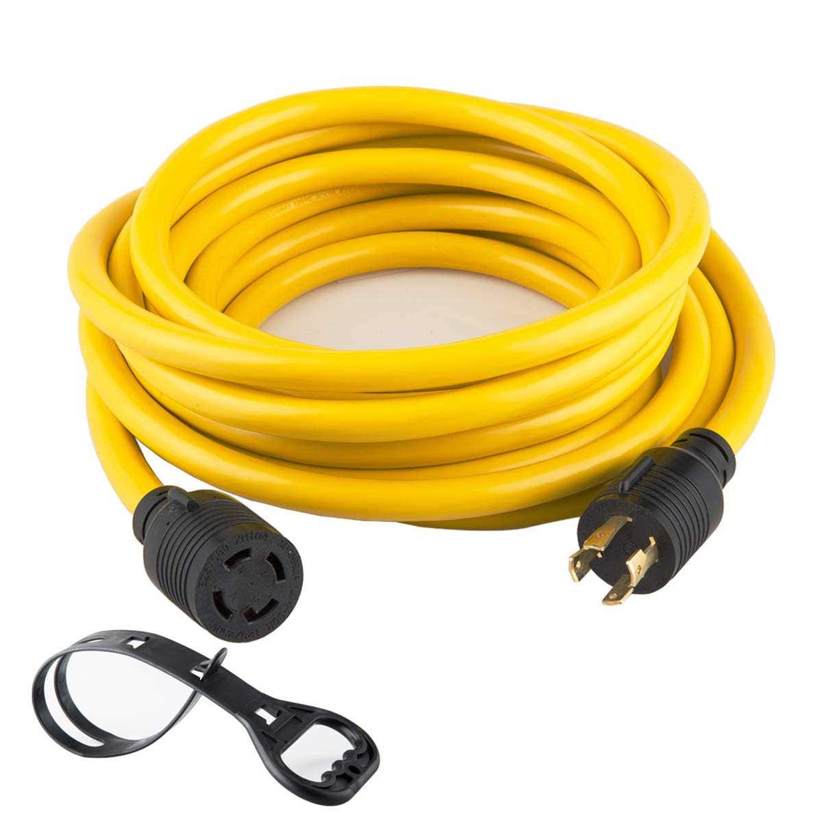 Yodotek 50FT Multiple Power Extension Cord Black,7 Evenly-Spaced Inline Outlet - Zenithce