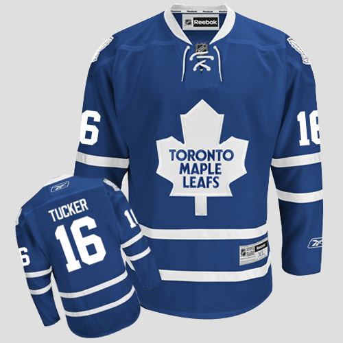 Maple Leafs #16 Darcy Tucker CCM Throwback Stitched Blue Jersey - Zenithce