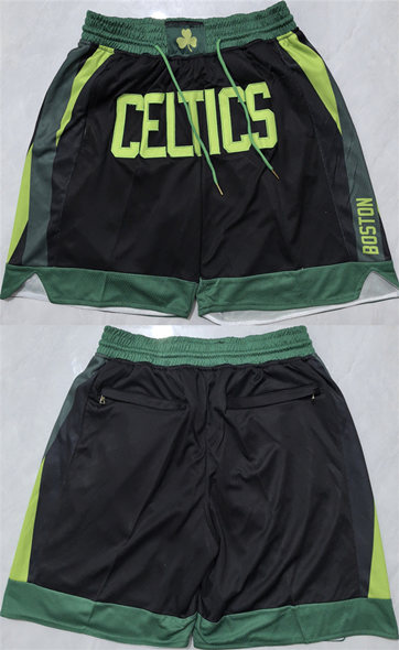 Boston Celtics Black Shorts (Run Small) - Zenithce