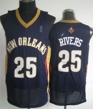 New Orleans Pelicans #25 Austin Rivers Navy Blue Swingman Jersey - Zenithce