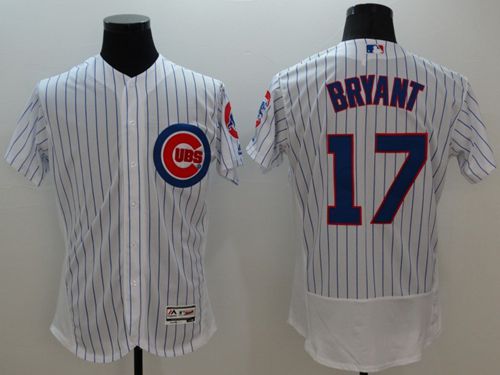 Cubs #17 Kris Bryant White Flexbase Authentic Collection Stitched Jersey - Zenithce