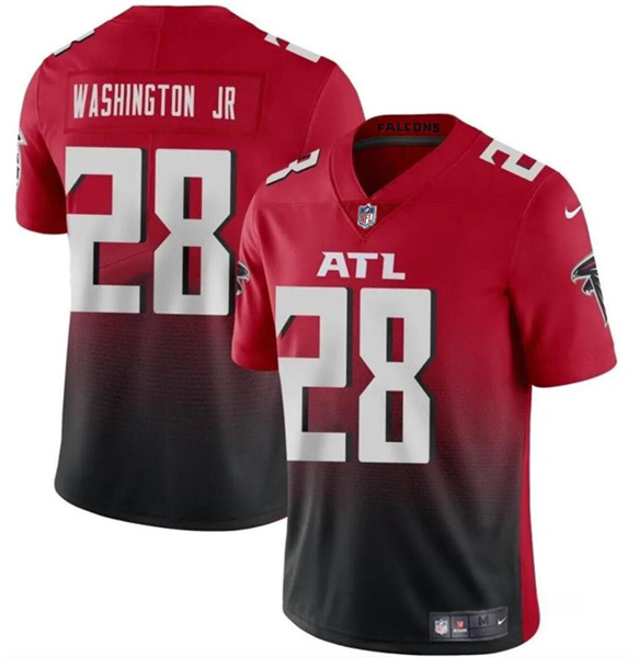 Atlanta Falcons #28 Carlos Washington Jr Red Black Vapor Untouchable Limited Stitched Jersey - Zenithce