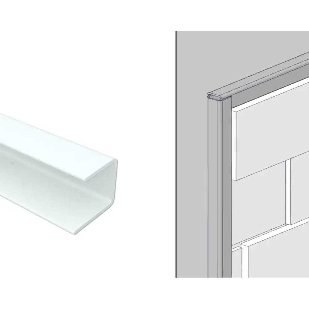 Innovera Decor by Palram 24 in. x 24 in. Ledge Stone PVC Seamless 3D Wall Panels - Zenithce