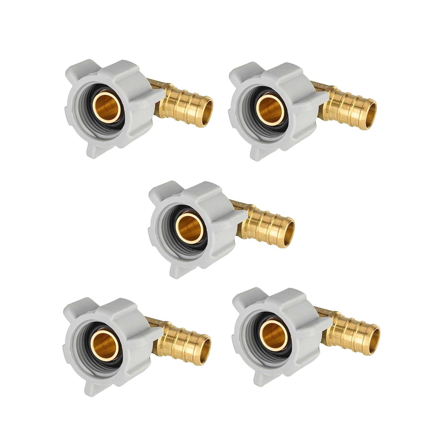 EFIELD Barb Crimp Pex Pex X Female NPT Swivel Elbow Brass Fittings - Zenithce
