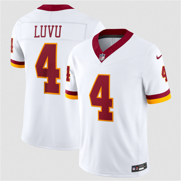 Washington Commanders #4 Frankie Luvu White 2026 F.U.S.E. Vapor Limited Stitched Jersey - Zenithce
