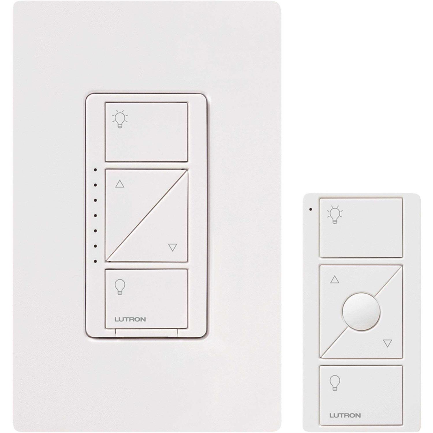 Lutron Caseta Wireless 600/150-Watt Multi-Location In-Wall Dimmer with Pico Remote Control Kit - Zenithce