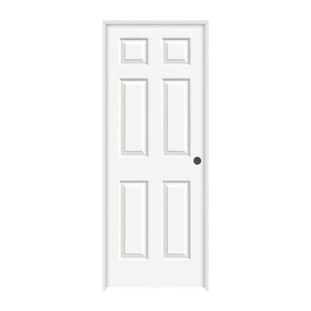 JELD-WEN 80 in. Colonist Painted Left-Hand Smooth Molded Composite MDF Single Prehung Interior Door - Zenithce
