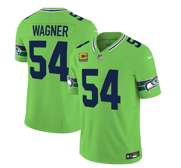 Seattle Seahawks #54 Bobby Wagner 2023 F.U.S.E. With 4-Star C Patch Green Limited Stitched Jersey - Zenithce