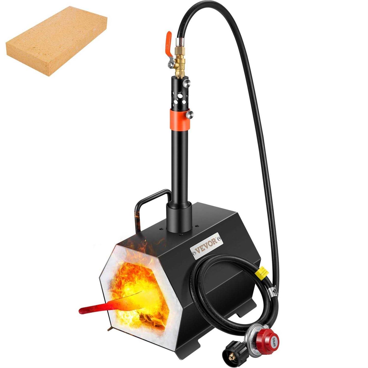 VEVOR Propane Forge Portable, 2 Burner 2600°F Metal and Knife Forge, Large Capacity Blacksmithing Farrier Forges, Gas Forging Tools and Equipment - Zenithce