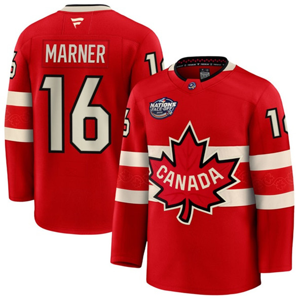 Canada #16 Mitchell Marner Red 2025 4 Nations Face-Off Premium Stitched Jersey - Zenithce