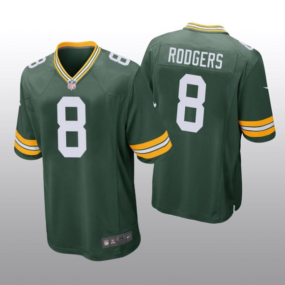 Green Bay Packers #8 Amari Rodgers Green Stitched Game Jersey - Zenithce