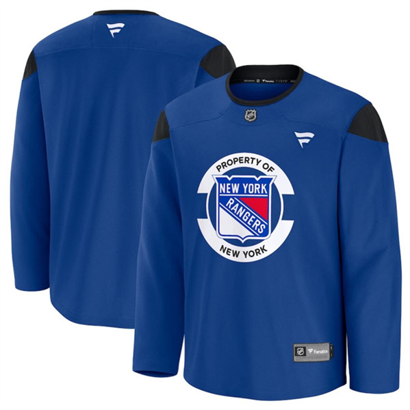 New York Rangers Royal 2024-25 Team Practice Stitched Jersey - Zenithce