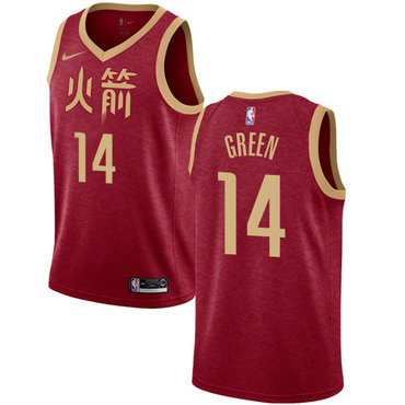 Rockets #14 Gerald Green Red Swingman City Edition 2018-19 Jersey - Zenithce