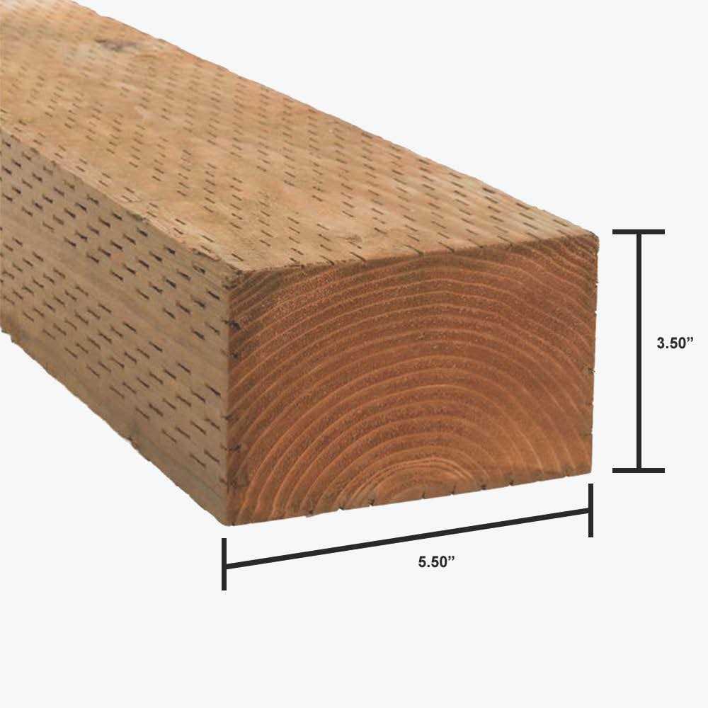 Severe Weather 4-in x 6-in x #2 and Btr Hem Fir Ground Contact Pressure Treated Lumber H2154CASL0406 - Zenithce