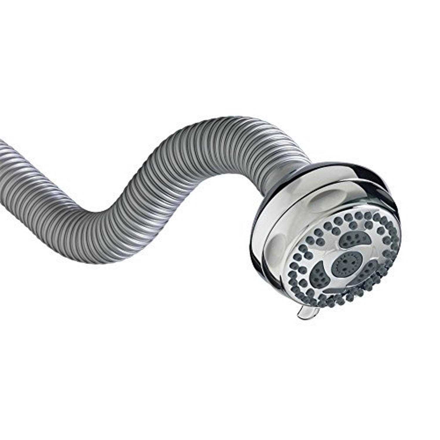 Waterpik PowerPulse Massge Chrome 6 settings Showerhead Combo - Zenithce