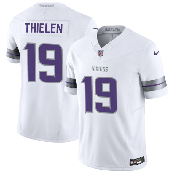Minnesota Vikings #19 Adam Thielen White 2025 F.U.S.E. Winter Warrior Limited Football Stitched Jersey - Zenithce