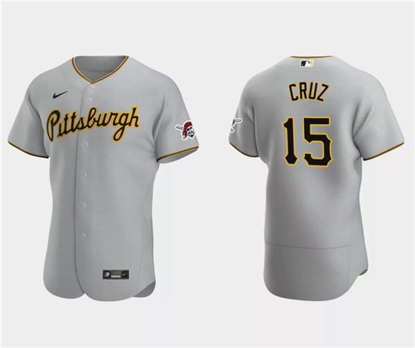 Pittsburgh Pirates #15 Oneil Cruz Gray Flex Base Stitched Jersey - Zenithce