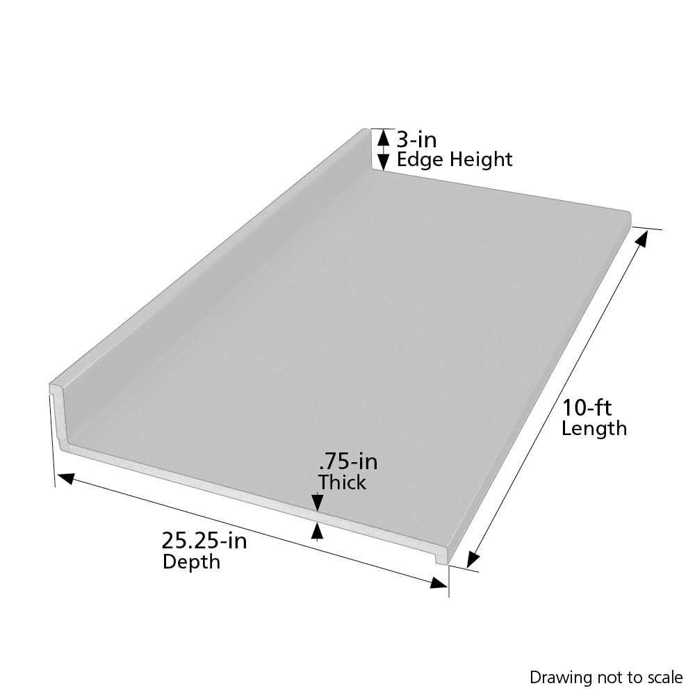 VT Dimensions Formica 4′ Carrara Bianco 6696-43 Straight Laminate Kitchen Countertop in White - Zenithce