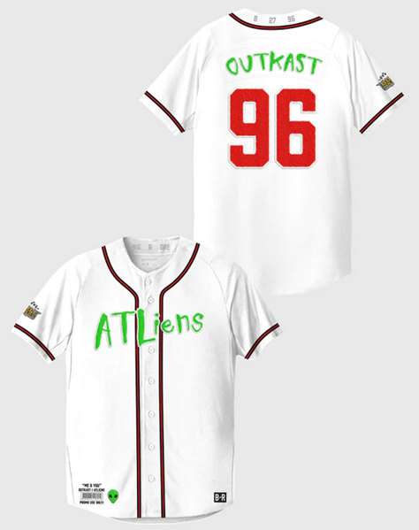 ATLiens #96 25th Anniversary White Stitched Jersey - Zenithce