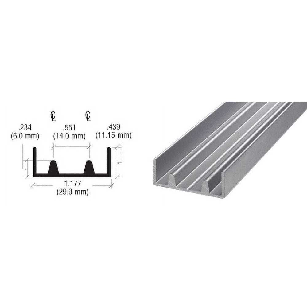 Crl D12ba Brite Anodized Aluminum 1/2 inch J-Channel - Zenithce