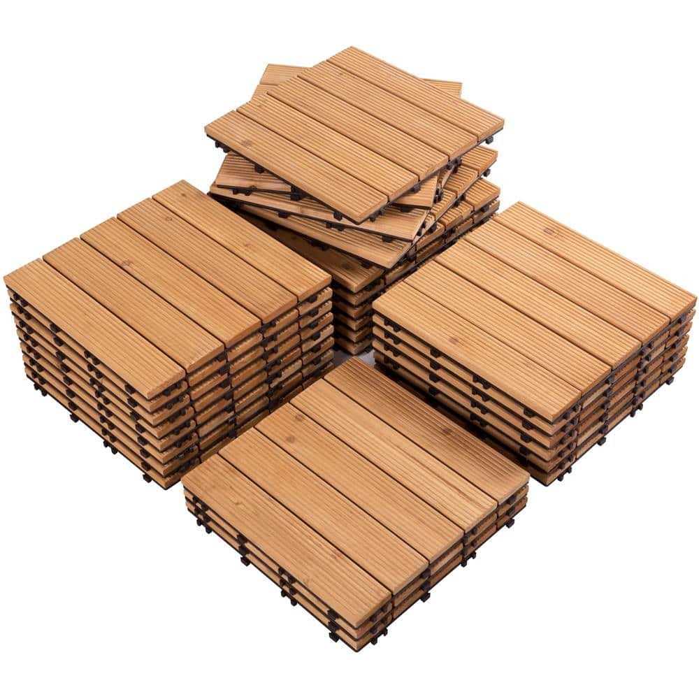 Yaheetech 27pcs Wood Flooring Tiles for Patio - Zenithce