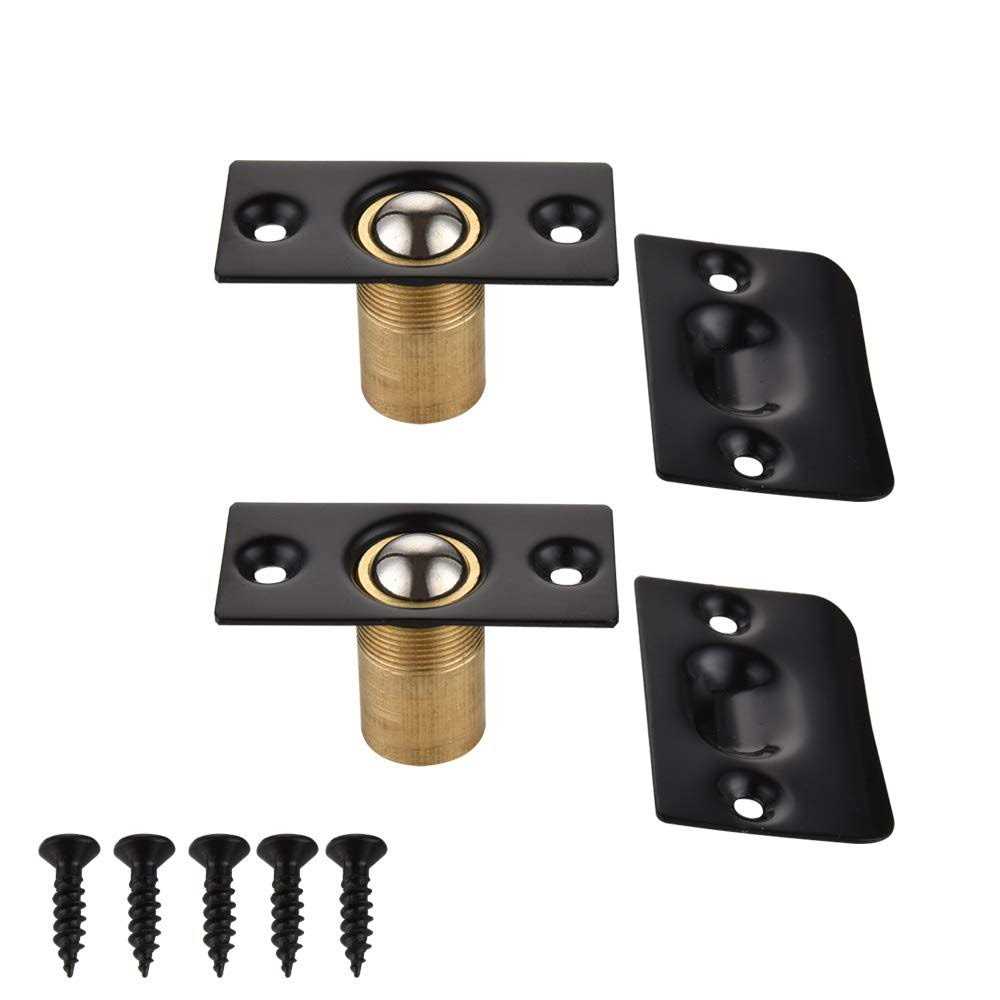 JQK Closet Door Ball Catch Hardware Stainless Steel Catch Adjustable with Strike Plate - Zenithce