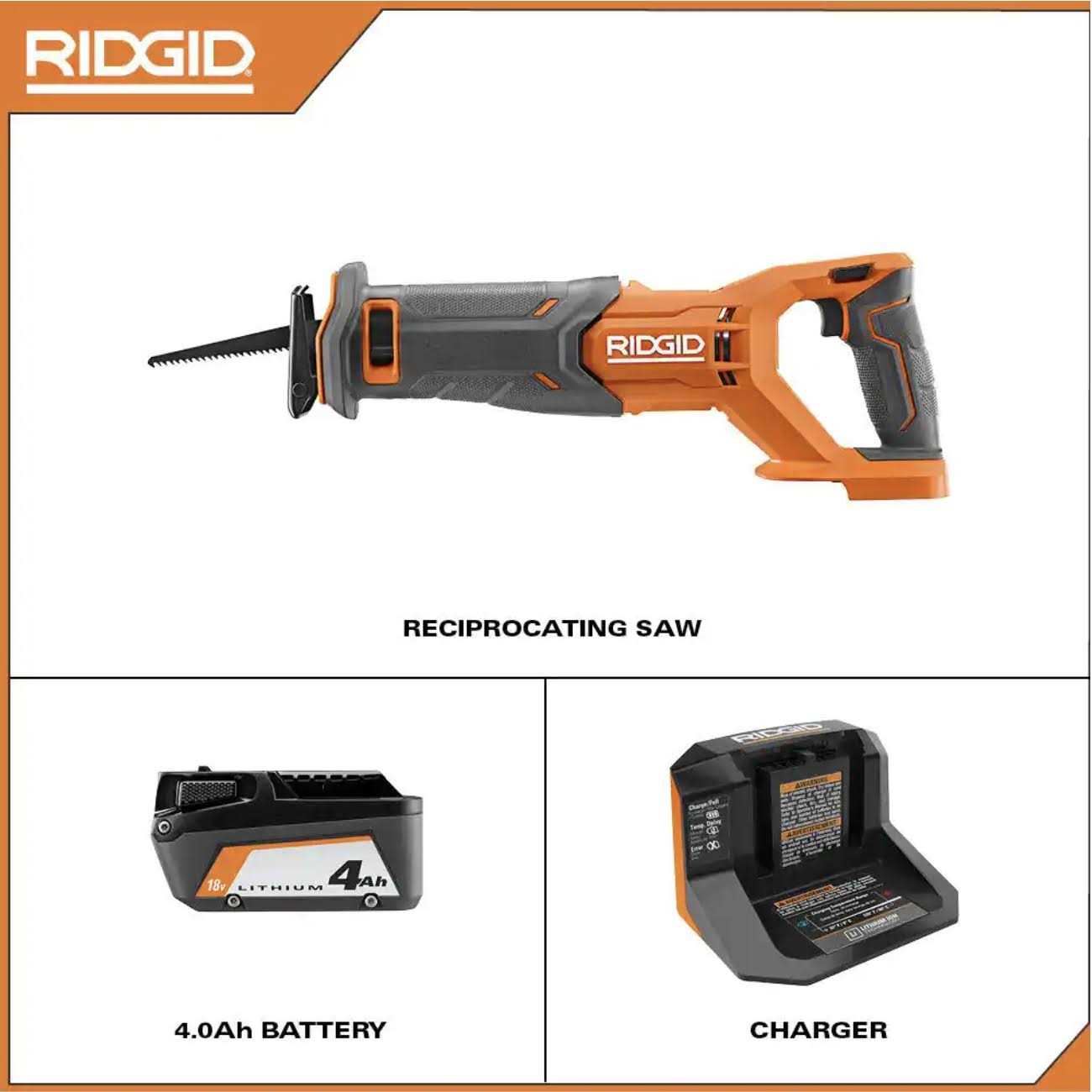 RIDGID 18V Cordless Reciprocating Saw - Zenithce