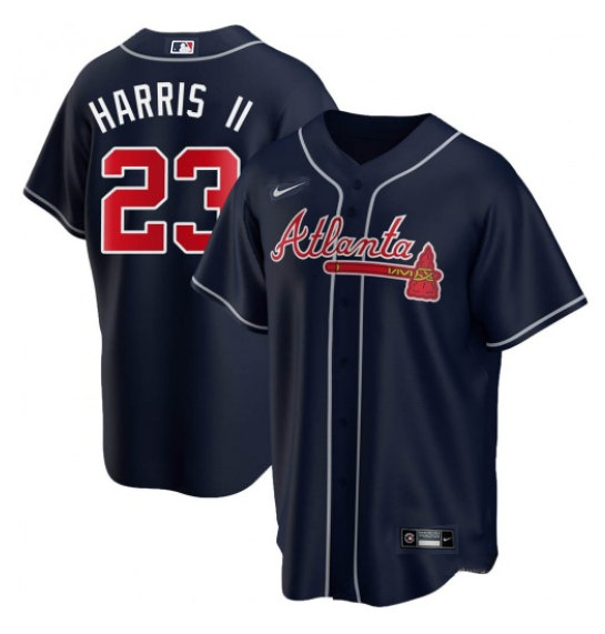 Atlanta Braves #23 Michael Harris II Navy Cool Base Stitched Baseball Jersey - Zenithce