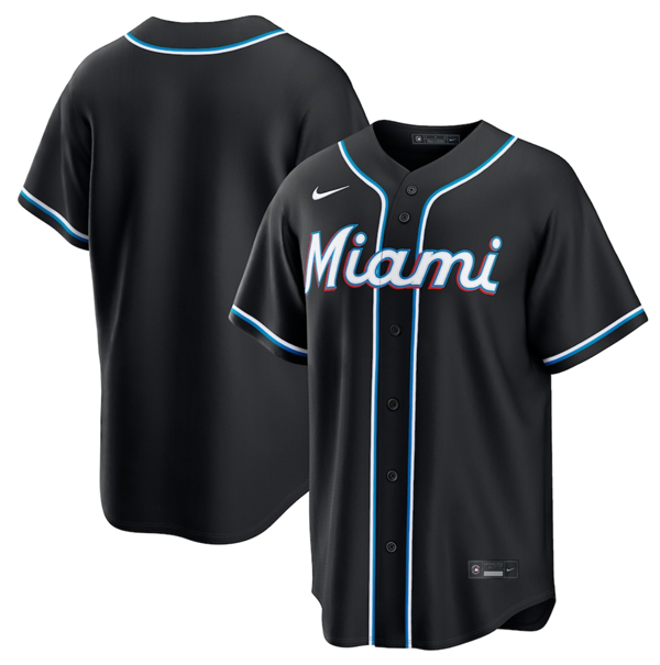 Miami Marlins Blank 2026 Black Out Stitched Jersey - Zenithce